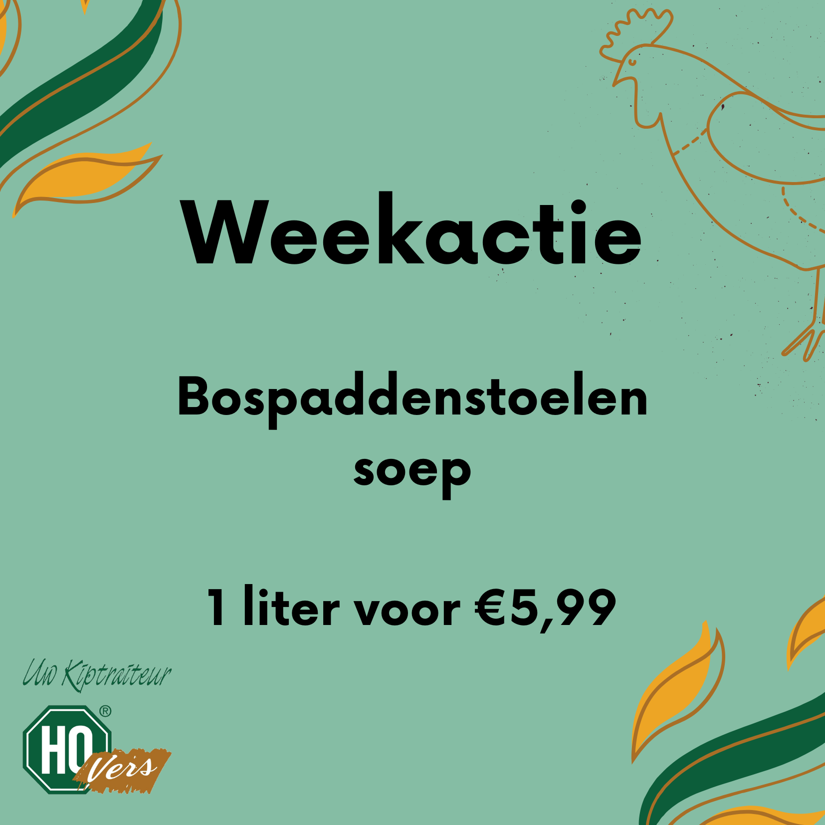 Weekactie bospaddenstoelensoep